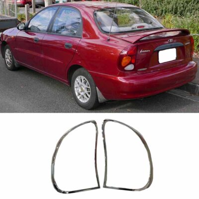 VL Garage - Μασκάκια Πισινών Φαναριών Χρωμίου Για Daewoo Lanos Sedan 02-08 2 Τεμάχια - VL-0001713