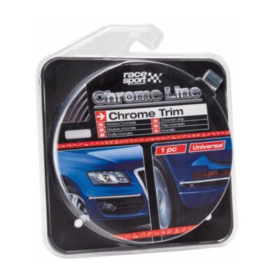 VL Garage - Διακοσμητικό Τριμ Χρωμίου "Racesport" 5 μέτρα χ 20mm - VL-0016758
