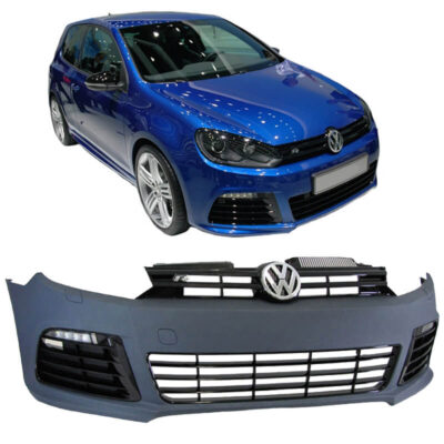 VL Garage - Μπροστινός Προφυλακτήρας Για VW Golf VI (6) 08-11 R20 Look Με DRL - VL-0018520