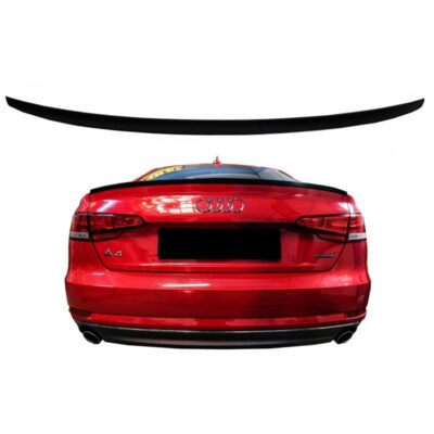 VL Garage - Αεροτομή Πορτ Παγκάζ Για Audi A4 B9 16+ Από Abs Πλαστικό Γυαλιστερό Μαύρο - VL-0025445