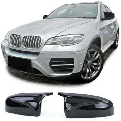 VL Garage - Καπάκια Καθρεφτών Για Bmw X5 E70 06-13 / X6 E71 08-13 M4 Look Γυαλιστερό Μαύρο 2 Τεμάχια - VL-0025853