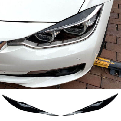 VL Garage - Φρυδάκια Μπροστινών Φαναριών Για Bmw 3 F30 / F31 2011-2019 Βαμμένα Μάυρο Γυαλιστερό Χρώμα 2 Τεμάχια - VL-0029448