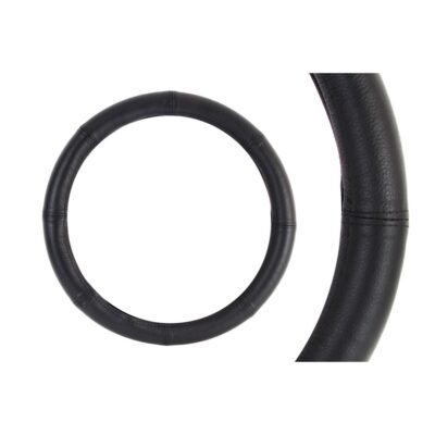 VL Garage - ΚΑΛΥΜΜΑ ΤΙΜΟΝΙΟΥ ΔΕΡΜΑΤΙΝΟ 35/37CM ΜΑΥΡΟ AMiO - 1 ΤΕΜ. - VL-01764