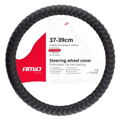 VL Garage - ΚΑΛΥΜΜΑ ΤΙΜΟΝΙΟΥ 37/39CM SWC-32-M ΜΑΥΡΟ ΑΦΡΩΔΕΣ ΑΟΣΜΟ AMIO - 1 ΤΕΜ. - VL-02805