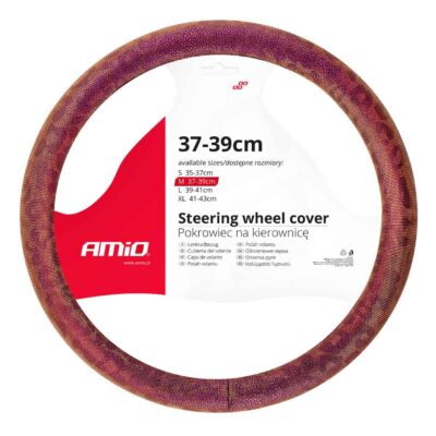 VL Garage - ΚΑΛΥΜΜΑ ΤΙΜΟΝΙΟΥ 37/39CM SWC-33-M SNAKESKIN ΜΕ ΥΦΗ ΦΙΔΙΟΥ​ AMIO - 1 ΤΕΜ. - VL-02806
