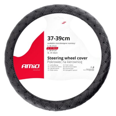 VL Garage - ΚΑΛΥΜΜΑ ΤΙΜΟΝΙΟΥ 37/39CM SWC-41-M ΜΑΥΡΟ ΚΑΠΙΤΟΝΕ AMIO - 1 ΤΕΜ. - VL-02814