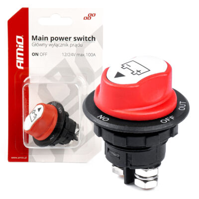 VL Garage - ΔΙΑΚΟΠΤΗΣ POWER-OFF ΜΠΑΤΑΡΙΑΣ ΓΕΝΙΚΟΥ ΡΕΥΜΑΤΟΣ 12>32V max100A preak 500A 29mm 3 ΛΕΙΤΟΥΡΓΙΩΝ ΑΜΙΟ - 1 ΤΕΜ. - VL-03026
