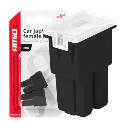 VL Garage - ΑΣΦΑΛΕΙΕΣ JapVal PAL ΘΗΛΥΚΕΣ 80A ΣΕ ΜΑΥΡΟ ΧΡΩΜΑ AMIO - 2 Τεμ. - VL-03394