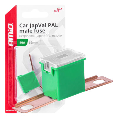 VL Garage - ΑΣΦΑΛΕΙΑ JapVal PAL ΑΡΣΕΝΙΚΗ 62mm 40A ΣΕ ΠΡΑΣΙΝΟ ΧΡΩΜΑ AMIO - 1 Τεμ. - VL-03428