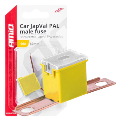 VL Garage - ΑΣΦΑΛΕΙΑ JapVal PAL ΑΡΣΕΝΙΚΗ 62mm 60A ΣΕ ΚΙΤΡΙΝΟ ΧΡΩΜΑ AMIO - 1 Τεμ. - VL-03430