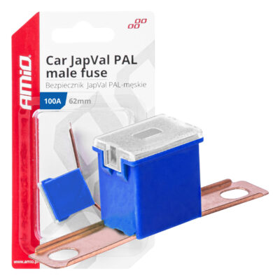 VL Garage - ΑΣΦΑΛΕΙΑ JapVal PAL ΑΡΣΕΝΙΚΗ 62mm 100A ΣΕ ΜΠΛΕ ΧΡΩΜΑ AMIO - 1 Τεμ. - VL-03433