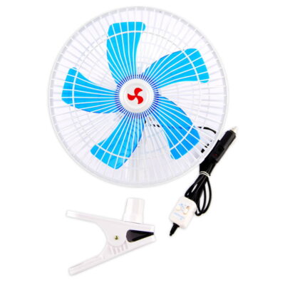 VL Garage - ΑΝΕΜΙΣΤΗΡΑΣ ΑΥΤΟΚΙΝΗΤΟΥ ΜΕ ΚΛΙΠ 12V 27cm - VL-14158