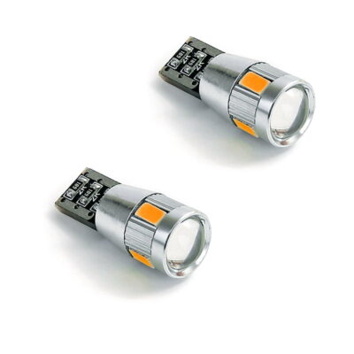 VL Garage - ΛΑΜΠΕΣ 6 LED T10 Wedge-CANBUS 12V 2 ΤΜΧ - ΠΟΡΤΟΚΑΛΙ - VL-9990000007646