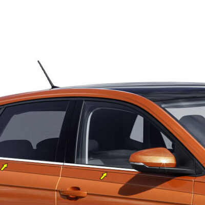 VL Garage - TRIM ΜΑΡΚΕ ΠΑΡΑΘΥΡΩΝ ΑΥΤΟΚΟΛΛΗΤΑ ΧΡΩΜΙΟ ΜΕΤΑΛΛΙΚΑ ΓΙΑ VW POLO 5D 2009> - VL-7618060/SD
