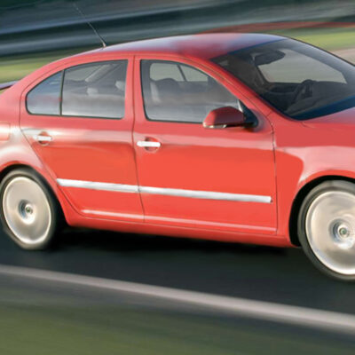VL Garage - ΔΙΑΚΟΣΜΗΤΙΚΗ ΦΑΣΑ ΠΟΡΤΑΣ ΧΡΩΜΙΟ 4ΤΕΜ. ΓΙΑ SKODA OCTAVIA 5 4D 04-13 - VL-7203140