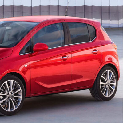 VL Garage - TRIM ΜΑΡΚΕ ΠΑΡΑΘΥΡΩΝ ΑΥΤΟΚΟΛΛΗΤΑ ΧΡΩΜΙΟΥ ΓΙΑ OPEL CORSA E 5D 2015+ 6ΤΕΜ. - VL-6828060