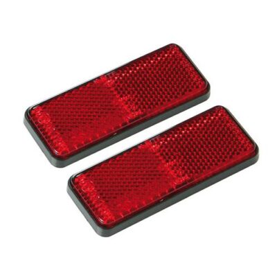 VL Garage - ΑΝΤΑΝΑΚΛΑΣΤΙΚΑ ΚΟΚΚΙΝΑ EURO-NORM 90x35mm 2ΤΕΜ - VL-20540