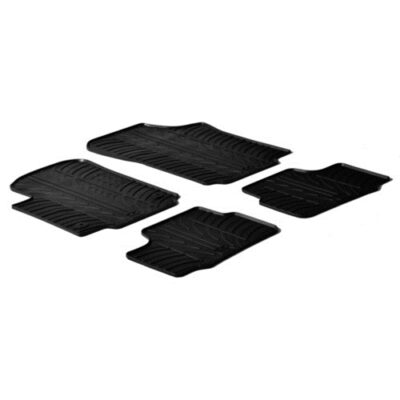 VL Garage - ΜΑΡΚΕ ΠΑΤΑΚΙΑ ΣΕ ΣΚΑΦΗ ΛΑΣΤΙΧΟ ΓΙΑ SEAT MII 3D 05/2012-2019 / VW UP 2012-2019 / SKODA CITIGO 05/2012-2019 SUMISURA ΣΕ ΜΑΥΡΟ ΧΡΩΜΑ ME ΚΟΥΜΠΩΜΑΤΑ LAMPA - 4 ΤΕΜ. - VL-24308