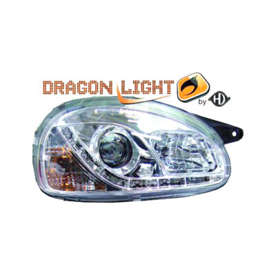 VL Garage - ΦΑΝΑΡΙΑ ΓΙΑ OPEL CORSA B 3/5D 2.93-10.00 DRAGONLIGHT+LED CHROME - VL-1812485