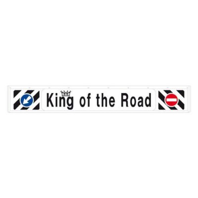 VL Garage - ΛΑΣΠΩΤΗΡΑΣ ΦΟΡΤΗΓΟΥ 3D KING OF THE ROAD ΛΕΥΚΟΣ 240x35cm ΜΕ ΕΝΔΕΙΞΗ ΠΡΟΣΠΕΡΑΣΗΣ 1ΤΕΜ. - VL-14266