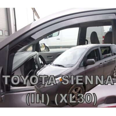 VL Garage - ΑΝΕΜΟΘΡΑΥΣΤΕΣ ΓΙΑ TOYOTA SIENNA III XL30 5D 2010+ ΖΕΥΓΑΡΙ ΑΠΟ ΕΥΚΑΜΠΤΟ ΦΙΜΕ ΠΛΑΣΤΙΚΟ HEKO - 2 ΤΕΜ. - VL-29654