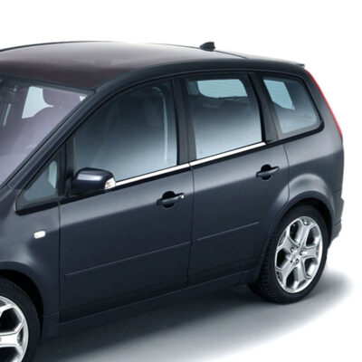 VL Garage - TRIM ΜΑΡΚΕ ΠΑΡΑΘΥΡΩΝ ΑΥΤΟΚΟΛΛΗΤΑ ΧΡΩΜΙΟΥ ΓΙΑ FORD C-MAX 2003-2010 4ΤΕΜ. - VL-5904060
