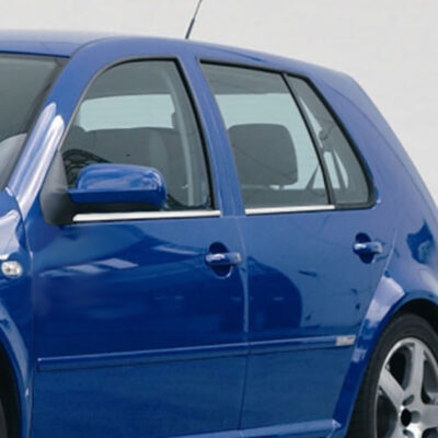 VL Garage - TRIM ΜΑΡΚΕ ΠΑΡΑΘΥΡΩΝ ΑΥΤΟΚΟΛΛΗΤΑ ΧΡΩΜΙΟΥ 4ΤΕΜ. ΓΙΑ VW GOLF 4 5D 98-04 - VL-7609060