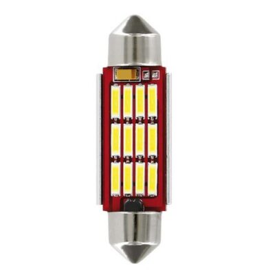 VL Garage - ΛΑΜΠΑΚΙ ΠΛΑΦΟΝΙΕΡΑΣ 12V 12x41mm 150lm ΛΕΥΚΟ MEGA-LED12 (ΔΙΠΛΗΣ ΠΟΛΙΚΟΤΗΤΑΣ- CAN-BUS) BLISTER 1ΤΕΜ. - VL-58125