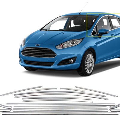 VL Garage - TRIM ΠΑΡΑΘΥΡΩΝ ΑΝΟΞΕΙΔΩΤΟ ΑΤΣΑΛΙ ΧΡΩΜΙΟ S-DIZAYN ΓΙΑ FORD FIESTA HB 5D 09+ - 16 TEM. - VL-5907071