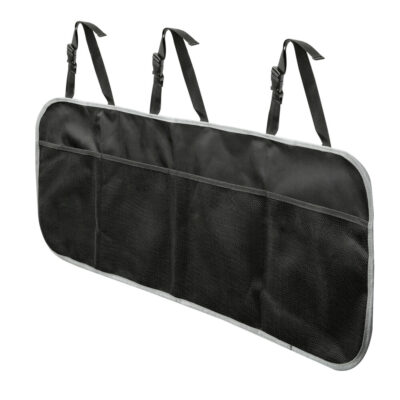 VL Garage - ΘΗΚΕΣ/ΤΣΕΠΕΣ ORGANIZER ΚΑΘΙΣΜΑΤΩΝ/ΠΟΡΤ ΜΠΑΓΚΑΖ 4 ΔΙΧΤΥΑ ΜΕ ΣΤΗΡΙΞΗ ΣΤΟ ΠΡΟΣΚΕΦΑΛΟ 88x35cm ΜΑΥΡΟ LAMPA - 1 TEM. - VL-69945