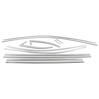 VL Garage - TRIM ΜΑΡΚΕ ΠΑΡΑΘΥΡΩΝ ΑΥΤΟΚΟΛΛΗΤΑ ΧΡΩΜΙΟ ΜΕΤΑΛΛΙΚΑ S-Dizayn ΓΙΑ SKODA SUPERB 4D 2015+ - 12 Τεμ. - VL-7218071