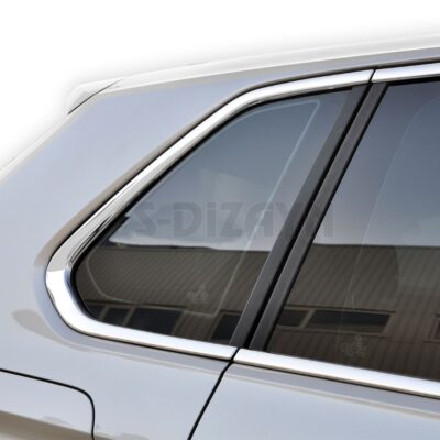 VL Garage - TRIM ΜΑΡΚΕ ΠΑΡΑΘΥΡΩΝ (ΑΥΤΟΚΟΛΛΗΤΑ/ΧΡΩΜΙΟ) - 12 ΤΕΜ. ΓΙΑ VW TIGUAN 5D 2016+ - VL-7647071