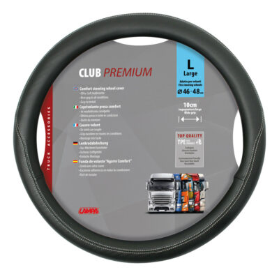VL Garage - ΚΑΛΥΜΜΑ ΤΙΜΟΝΙΟΥ ΦΟΡΤΗΓΟΥ CLUB 46/48cm (L) ΜΑΥΡΟ ΟΙΚΟΛΟΓΙΚΟ ΚΑΙ ΑΟΣΜΟ - VL-98847