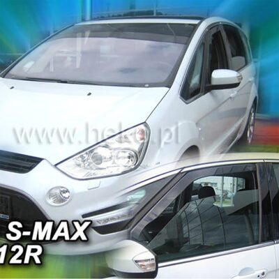 VL Garage - ΑΝΕΜΟΘΡΑΥΣΤΕΣ ΓΙΑ FORD S-MAX 5D 2010-2014 ΖΕΥΓΑΡΙ ΑΠΟ ΕΥΚΑΜΠΤΟ ΦΙΜΕ ΠΛΑΣΤΙΚΟ HEKO - 2 ΤΕΜ. - VL-15297