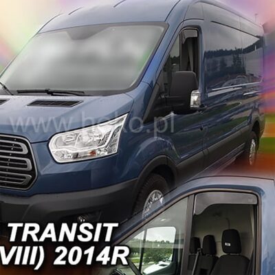 VL Garage - ΑΝΕΜΟΘΡΑΥΣΤΕΣ ΓΙΑ FORD TRANSIT 8 2013+ ΚΟΝΤΟ ΖΕΥΓΑΡΙ ΑΠΟ ΕΥΚΑΜΠΤΟ ΦΙΜΕ ΠΛΑΣΤΙΚΟ HEKO - 2 ΤΕΜ. - VL-15309