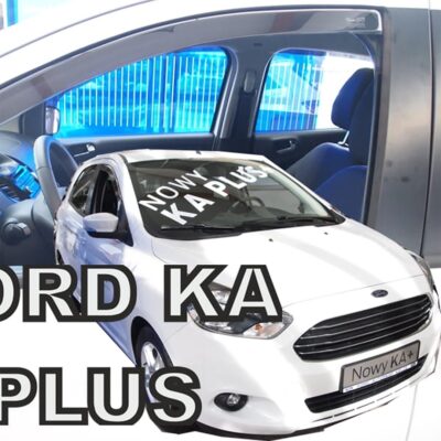 VL Garage - ΑΝΕΜΟΘΡΑΥΣΤΕΣ ΓΙΑ FORD KA PLUS 3 5D 2014+ ΖΕΥΓΑΡΙ ΑΠΟ ΕΥΚΑΜΠΤΟ ΦΙΜΕ ΠΛΑΣΤΙΚΟ HEKO - 2 ΤΕΜ. - VL-15327