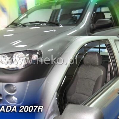 VL Garage - ΑΝΕΜΟΘΡΑΥΣΤΕΣ ΓΙΑ FIAT STRADA 2D 1998-2007 ΖΕΥΓΑΡΙ ΑΠΟ ΕΥΚΑΜΠΤΟ ΦΙΜΕ ΠΛΑΣΤΙΚΟ HEKO - 2 ΤΕΜ. - VL-15155