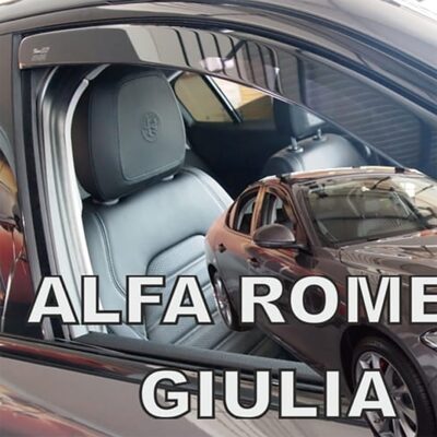 VL Garage - ΑΝΕΜΟΘΡΑΥΣΤΕΣ ΓΙΑ ALFA ROMEO GIULIA 4D 2016- ΖΕΥΓΑΡΙ ΑΠΟ ΕΥΚΑΜΠΤΟ ΦΙΜΕ ΠΛΑΣΤΙΚΟ HEKO - 2 ΤΕΜ. - VL-10115