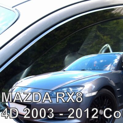 VL Garage - ΑΝΕΜΟΘΡΑΥΣΤΕΣ ΓΙΑ MAZDA RX8 4D 2003-2012 COUPE ΖΕΥΓΑΡΙ ΑΠΟ ΕΥΚΑΜΠΤΟ ΦΙΜΕ ΠΛΑΣΤΙΚΟ HEKO - 2 ΤΕΜ. - VL-23181
