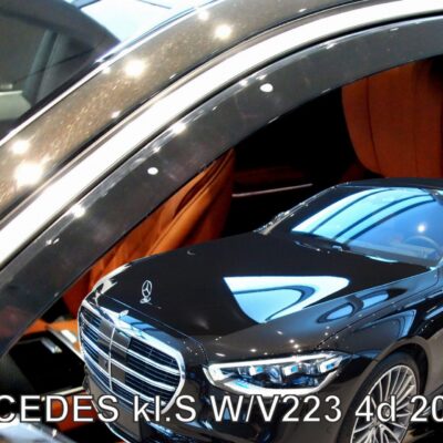 VL Garage - ΑΝΕΜΟΘΡΑΥΣΤΕΣ ΓΙΑ MERCEDES S W223 /V223 4D 2020+ ΖΕΥΓΑΡΙ ΑΠΟ ΕΥΚΑΜΠΤΟ ΦΙΜΕ ΠΛΑΣΤΙΚΟ HEKO - 2 ΤΕΜ. - VL-23641