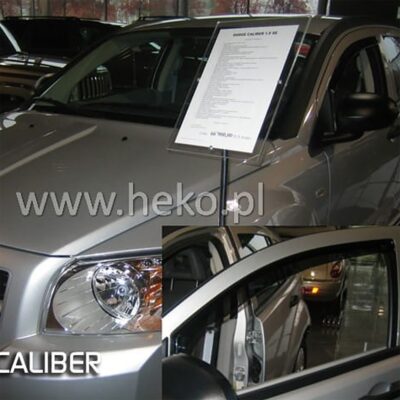 VL Garage - ΑΝΕΜΟΘΡΑΥΣΤΕΣ ΓΙΑ DODGE CALIBER 5D 2006-2011 ΖΕΥΓΑΡΙ ΑΠΟ ΕΥΚΑΜΠΤΟ ΦΙΜΕ ΠΛΑΣΤΙΚΟ HEKO - 2 ΤΕΜ. - VL-13402