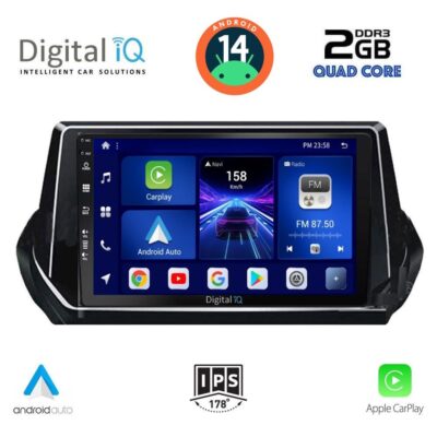 VL Garage - DIGITAL IQ BXC 3509_CPAA (9inc) MULTIMEDIA TABLET for PEUGEOT 208 – 2008 mod. 2021> - VL-DIQ_BXC_3509