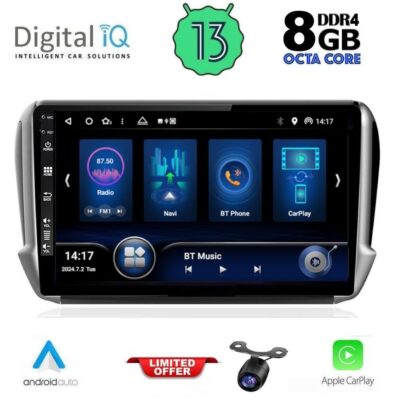 VL Garage - DIQ BXD 8508_CPA (10inc) MULTIMEDIA TABLET for PEUGEOT 208-2008 mod. 2012-2021 - VL-DIQ BXD 8508_CPA