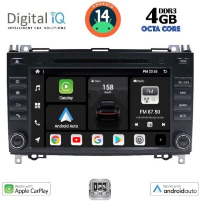 VL Garage - DIGITAL IQ BXF 668_CPAA (7'' DVD) MULTIMEDIA SYSTEM for MERCEDES A – B – SPRINTER – VITO – VIANO mod. 2004-2020 - VL-DIQ_BXF_668
