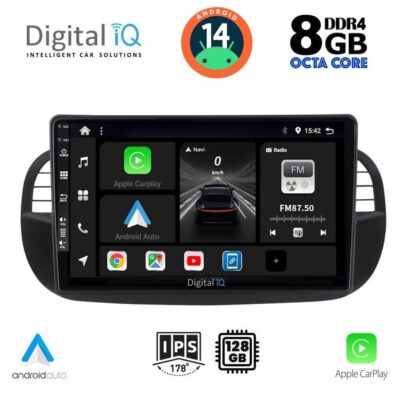 VL Garage - DIGITAL IQ BXF 7130_CPAA (9inc) MULTIMEDIA TABLET for FIAT 500 mod. 2007-2015 - VL-DIQ_BXF_7130