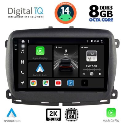 VL Garage - DIGITAL IQ BXF 11131_CPAA (9inc) MULTIMEDIA TABLET for FIAT 500 mod. 2016> - VL-DIQ_BXF_11131