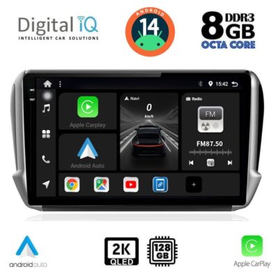 VL Garage - DIGITAL IQ BXF 11508_CPAA (10inc) MULTIMEDIA TABLET for PEUGEOT 208-2008 mod. 2012-2021 - VL-DIQ_BXF_11508