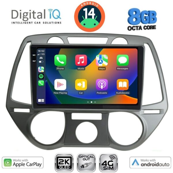 DIGITAL IQ BXK 20228_CPAA A/C (9inc) MULTIMEDIA TABLET for HYUNDAI i20 mod. 2008-2012 - Image 2