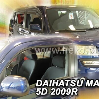 VL Garage - ΑΝΕΜΟΘΡΑΥΣΤΕΣ ΓΙΑ DAIHATSU MATERIA 5D 2006-2016 ΖΕΥΓΑΡΙ ΑΠΟ ΕΥΚΑΜΠΤΟ ΦΙΜΕ ΠΛΑΣΤΙΚΟ HEKO - 2 ΤΕΜ. - VL-13214