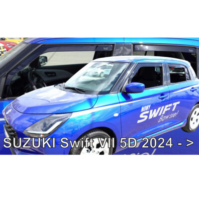 VL Garage - ΑΝΕΜΟΘΡΑΥΣΤΕΣ ΓΙΑ SUZUKI SWIFT 5D 2024+ ΣΕΤ ΑΥΤΟΚΙΝΗΤΟΥ ΑΠΟ ΕΥΚΑΜΠΤΟ ΦΙΜΕ ΠΛΑΣΤΙΚΟ HEKO - 4 ΤΕΜ. - VL-28661